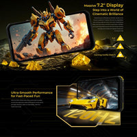 Oukitel WP60 Rugged Phone, 16 GB + 512 GB, Nachtsicht, 108-MP-Kamera, seitlicher Fingerabdrucksensor, 7,2-Zoll-Display, Android 15, MediaTek Dimensity 7025 Octa-Core-Prozessor, NFC, OTG, 5G-Netzwerk, 16GB+512GB