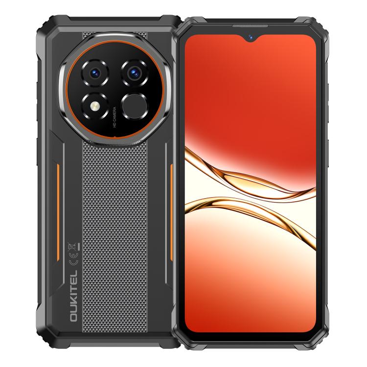 Oukitel G6 Rugged Phone, 4 GB + 128 GB, Fingerabdrucksensor, 10600-mAh-Akku, 6,52 Zoll, Android 16.0, Unisoc T615 Octa-Core-Prozessor, NFC, OTG, Netzwerk: 4G, 4GB+128GB
