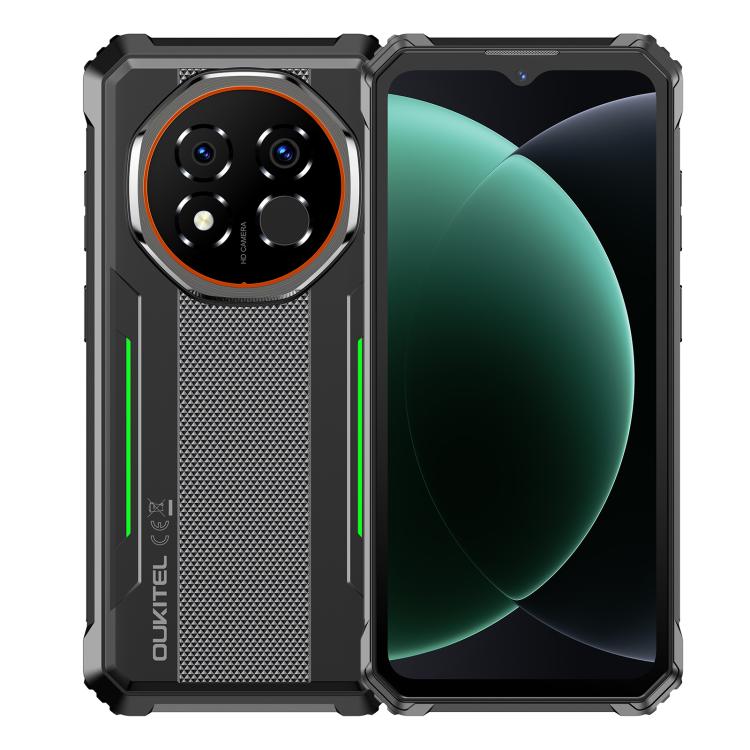 Oukitel G6 Rugged Phone, 4 GB + 128 GB, Fingerabdrucksensor, 10600-mAh-Akku, 6,52 Zoll, Android 16.0, Unisoc T615 Octa-Core-Prozessor, NFC, OTG, Netzwerk: 4G, 4GB+128GB