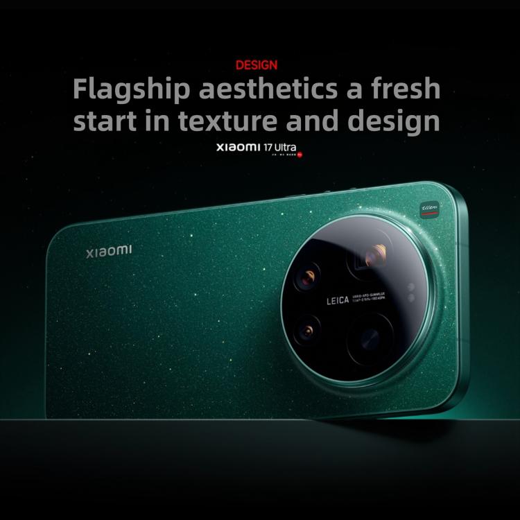 Xiaomi 17 Ultra, 12 GB + 256 GB, 3D-Ultraschall-Fingerabdrucksensor, 6,9 Zoll Xiaomi HyperOS 3, Snapdragon 8 Elite Gen 5 Octa-Core-Prozessor, NFC, Netzwerk: 5G, 12GB+512GB, 12GB+256GB