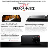 Xiaomi 17 Ultra von Leica, 16 GB + 1 TB, 3D-Ultraschall-Fingerabdrucksensor, 6,9 Zoll Xiaomi HyperOS 3, Snapdragon 8 Elite Gen 5 Octa-Core-Prozessor, NFC, Netzwerk: 5G, By Leica, 16GB+1TB