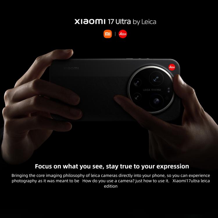 Xiaomi 17 Ultra von Leica, 16 GB + 512 GB, 3D-Ultraschall-Fingerabdrucksensor, 6,9 Zoll Xiaomi HyperOS 3, Snapdragon 8 Elite Gen 5 Octa-Core-Prozessor, NFC, Netzwerk: 5G, By Leica, 16GB+512GB