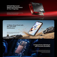 Oukitel WP300 Rugged Phone mit Smartwatch, 12 GB + 512 GB, 6,8 Zoll, Android 15, MediaTek Dimensity 7050 Octa-Core-Prozessor, NFC, OTG, 5G-Netzwerk