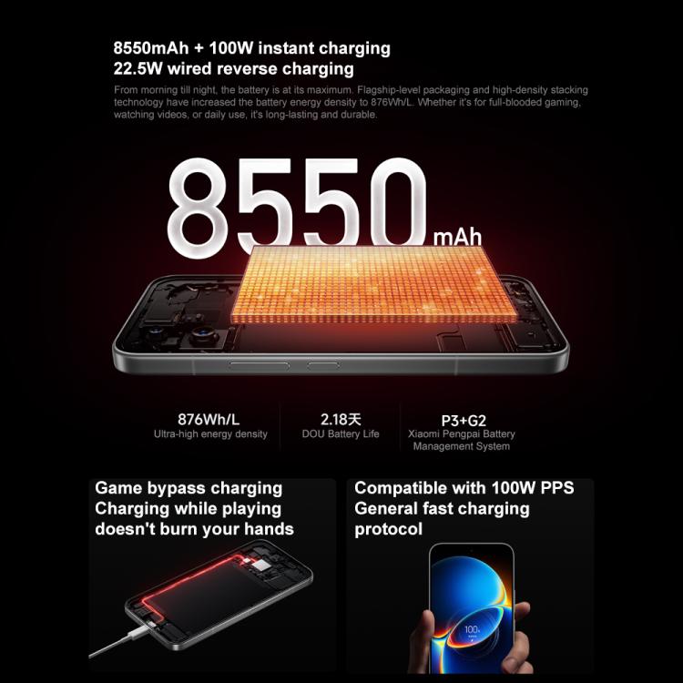 Xiaomi Redmi K90 Max, 16 GB + 256 GB, 6,83 Zoll Xiaomi HyperOS 3, Dimensity 9500 Octa-Core-Prozessor, NFC, Netzwerk: 5G, 16GB+256GB
