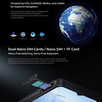 Oukitel WP52 5G Robustes Telefon, 4 GB + 256 GB, 6,6 Zoll Android 14.0 MediaTek Dimensity 6100+ Octa-Core 3,0 GHz, NFC, OTG, Netzwerk: 5G, WP52
