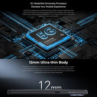 Oukitel WP52 5G Robustes Telefon, 4 GB + 256 GB, 6,6 Zoll Android 14.0 MediaTek Dimensity 6100+ Octa-Core 3,0 GHz, NFC, OTG, Netzwerk: 5G, WP52