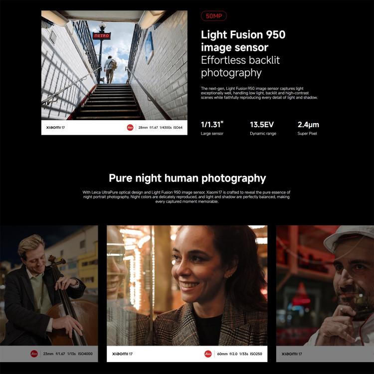 Xiaomi 17 Global 5G Smartphone – 12GB RAM, Snapdragon 8 Elite & Ultraschall-Fingerabdruck
