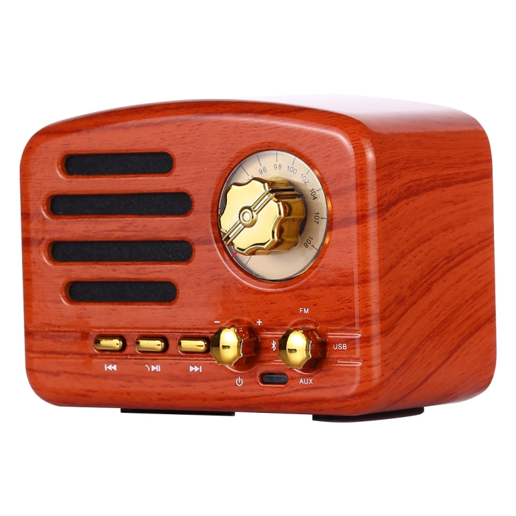 Elvis Angel MA-1500 Retro-Bluetooth-HiFi-Radio-Lautsprecher mit buntem LED-Licht, unterstützt USB & FM & 3,5 mm Aux