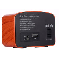 Elvis Angel MA-1500 Retro-Bluetooth-HiFi-Radio-Lautsprecher mit buntem LED-Licht, unterstützt USB & FM & 3,5 mm Aux