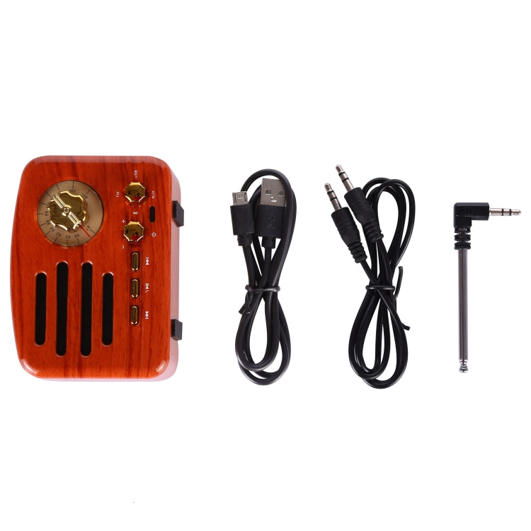 Elvis Angel MA-1500 Retro-Bluetooth-HiFi-Radio-Lautsprecher mit buntem LED-Licht, unterstützt USB & FM & 3,5 mm Aux