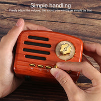 Elvis Angel MA-1500 Retro-Bluetooth-HiFi-Radio-Lautsprecher mit buntem LED-Licht, unterstützt USB & FM & 3,5 mm Aux