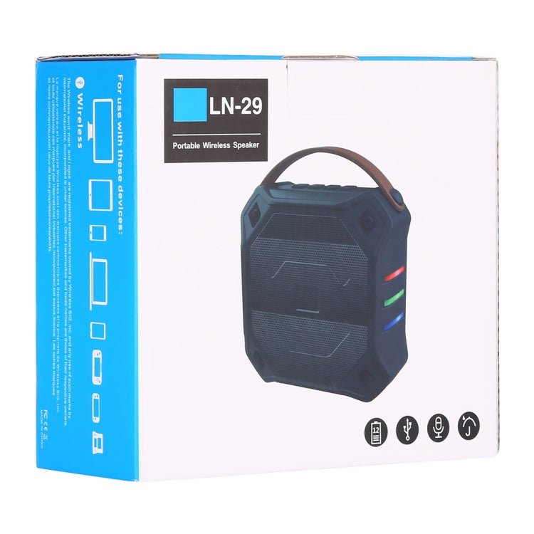 LN-29 DC 5V tragbarer kabelloser Lautsprecher mit Freisprechfunktion, unterstützt USB und TF-Karte, LN-29