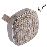 X25 Tragbarer Bluetooth-Stereolautsprecher im Stoffdesign mit integriertem Mikrofon, unterstützt Freisprechanrufe, TF-Karte und AUX-IN, Bluetooth-Entfernung: 10 m