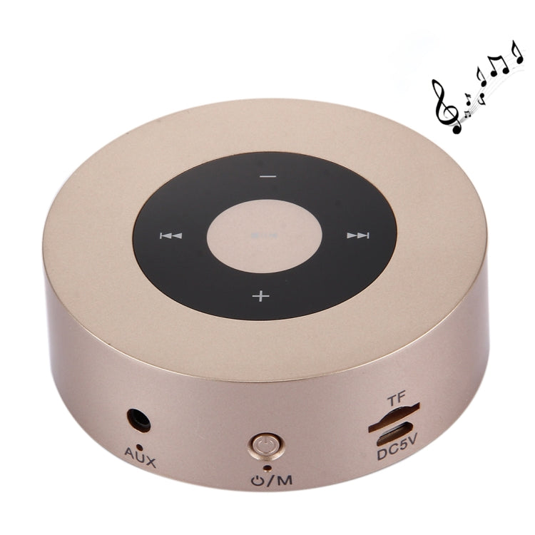 A8 Tragbarer Stereo-Bluetooth-Lautsprecher mit integriertem Mikrofon, unterstützt Freisprechanrufe / TF-Karte / AUX-IN, Pink, Gold, Grey, Red, Silver