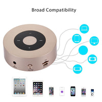 A8 Tragbarer Stereo-Bluetooth-Lautsprecher mit integriertem Mikrofon, unterstützt Freisprechanrufe / TF-Karte / AUX-IN, Pink, Gold, Grey, Red, Silver