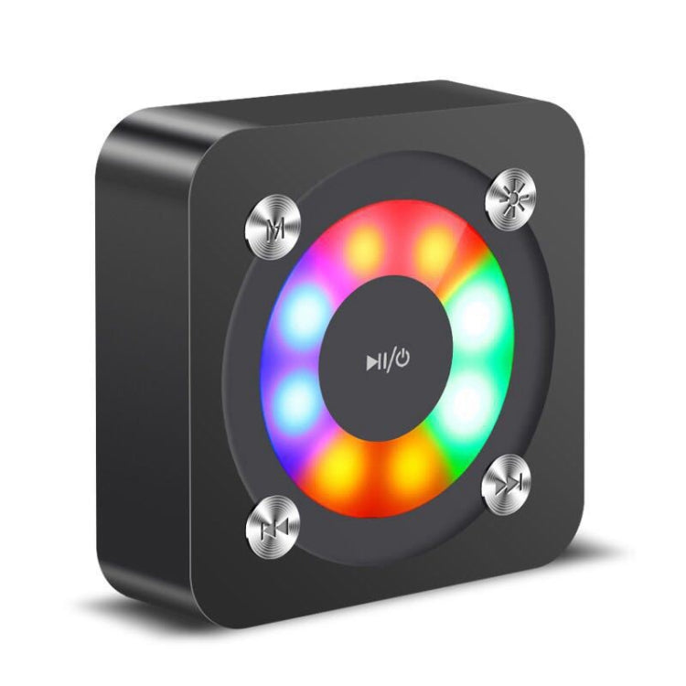 A9 Tragbarer Bluetooth-Stereolautsprecher mit integriertem Mikrofon und Licht, unterstützt Freisprechanrufe, TF-Karte und AUX-Eingang, Bluetooth-Entfernung: 10 m, with Light(Gold), with Light(Black), with Light(Rose Gold)