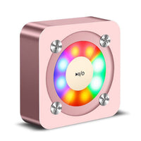A9 Tragbarer Bluetooth-Stereolautsprecher mit integriertem Mikrofon und Licht, unterstützt Freisprechanrufe, TF-Karte und AUX-Eingang, Bluetooth-Entfernung: 10 m, with Light(Gold), with Light(Black), with Light(Rose Gold)