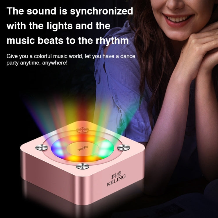 A9 Tragbarer Bluetooth-Stereolautsprecher mit integriertem Mikrofon und Licht, unterstützt Freisprechanrufe, TF-Karte und AUX-Eingang, Bluetooth-Entfernung: 10 m, with Light(Gold), with Light(Black), with Light(Rose Gold)