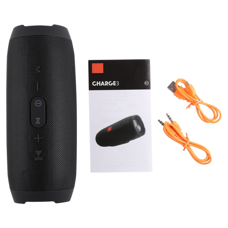 Wasserdichter Bluetooth-Stereolautsprecher Charge3 Life, integriertes Mikrofon, Unterstützung für Freisprechanrufe, TF-Karte, AUX-IN und Powerbank