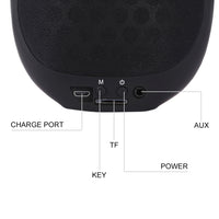 Für Mobiltelefone/Tablets/Laptops, unterstützt TF-Karte und AUX-Eingang, Bluetooth-Entfernung: 10 m