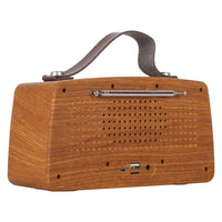 NewRixing NR-4013 Retro Manchurian Ash Texture Hand Drahtloser FM-Lautsprecher mit Anruffunktion, unterstützt TF-Karte und U-Disk