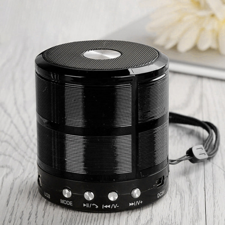 WS-887 Bluetooth-Lautsprecher mit Trageband, unterstützt Freisprechen, FM, U-Disk, TF-Karte und AUX