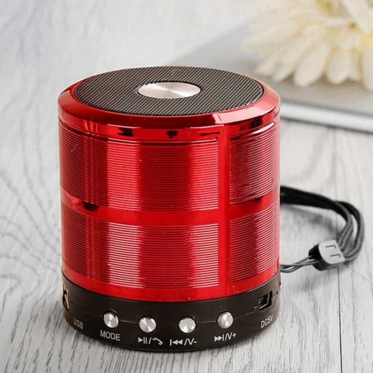 WS-887 Bluetooth-Lautsprecher mit Trageband, unterstützt Freisprechen, FM, U-Disk, TF-Karte und AUX