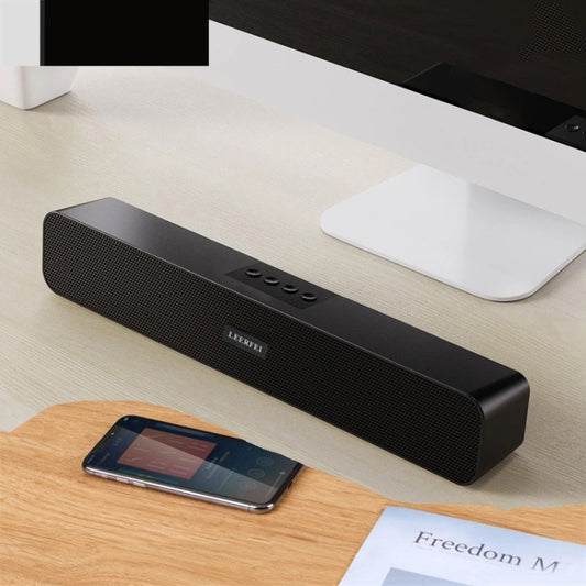 LEERFEI E91 10 W langer Balkenform, Dual-Lautsprecher, Multimedia-Radio, Bluetooth-Audio, unterstützt TF-Karte/U-Disk/3,5 mm AUX, unterstützt TF-Karte/U-Disk/3,5 mm AUX