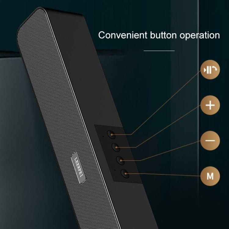 LEERFEI E91 10 W langer Balkenform, Dual-Lautsprecher, Multimedia-Radio, Bluetooth-Audio, unterstützt TF-Karte/U-Disk/3,5 mm AUX, unterstützt TF-Karte/U-Disk/3,5 mm AUX
