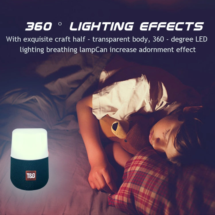 T&G TG168 Tragbarer kabelloser Bluetooth V5.0-Stereolautsprecher mit Griff, integriertem Mikrofon, unterstützt blinkendes LED-Licht, TF-Karte, U-Disk, AUX-IN und FM, TG168