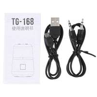 T&G TG168 Tragbarer kabelloser Bluetooth V5.0-Stereolautsprecher mit Griff, integriertem Mikrofon, unterstützt blinkendes LED-Licht, TF-Karte, U-Disk, AUX-IN und FM, TG168