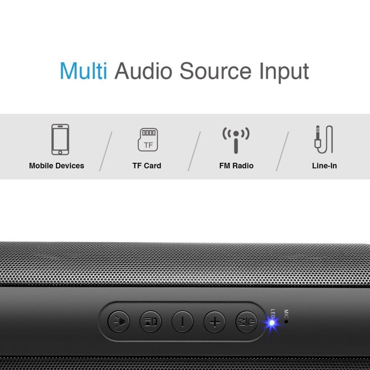 Mit integriertem Mikrofon, LED und Aufhängehaken, unterstützt Freisprechanrufe und TF-Karte, Bluetooth-Entfernung: 10 m