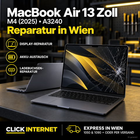 MacBook Air 13" M4 (2025) A3240 Reparatur