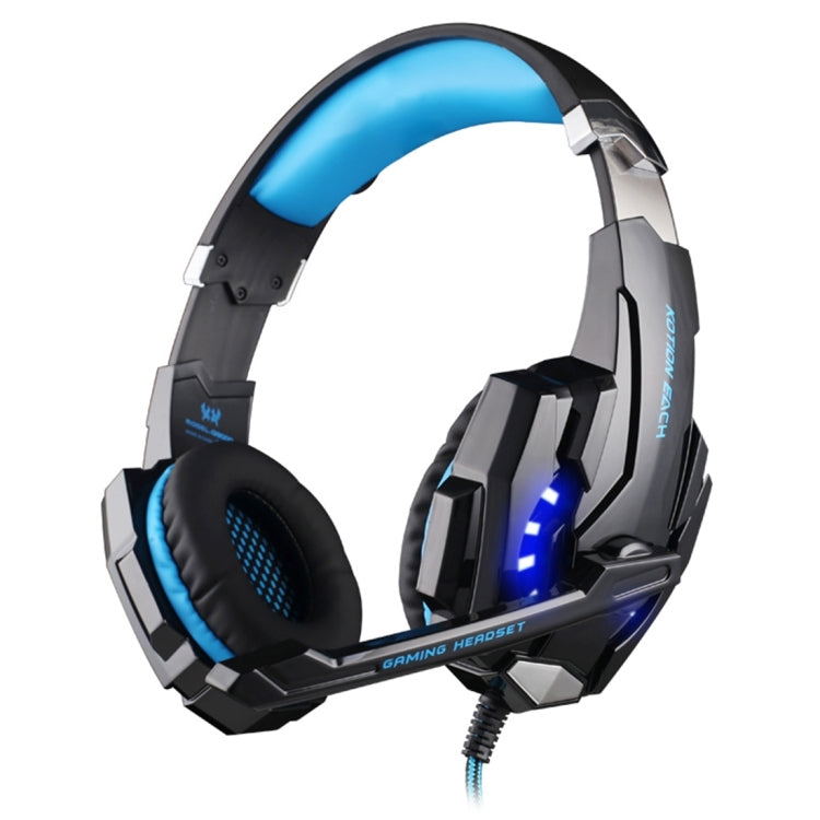 KOTION EACH G9000 3,5-mm-Game-Gaming-Kopfhörer-Headset mit Mikrofon-LED-Licht für Laptop/Tablet/Handys, Kabellänge: ca. 2,2 m, G9000