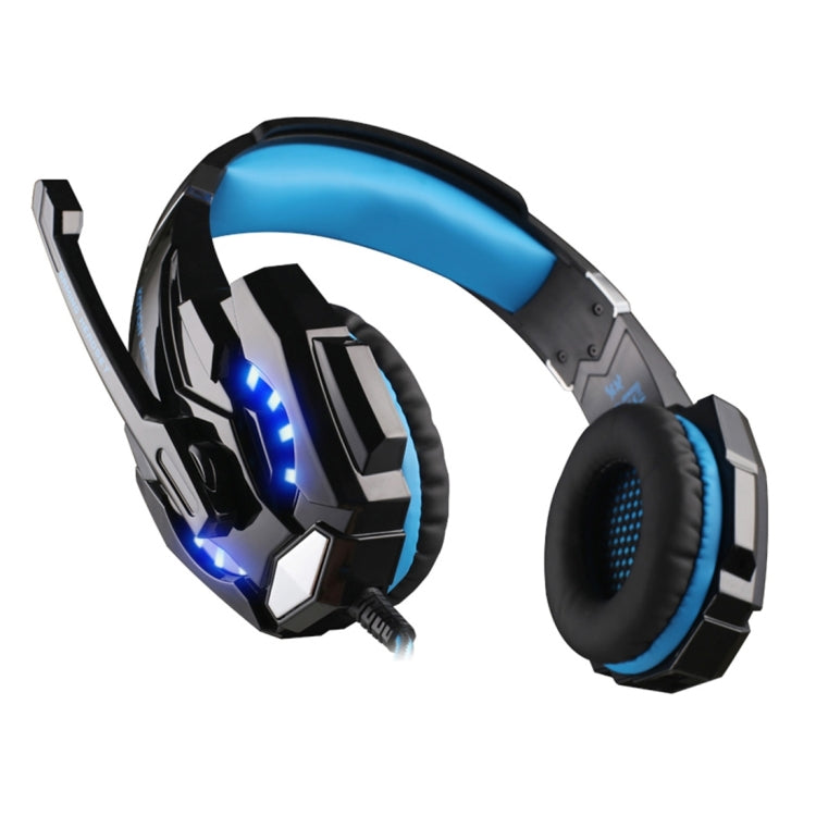 KOTION EACH G9000 3,5-mm-Game-Gaming-Kopfhörer-Headset mit Mikrofon-LED-Licht für Laptop/Tablet/Handys, Kabellänge: ca. 2,2 m, G9000