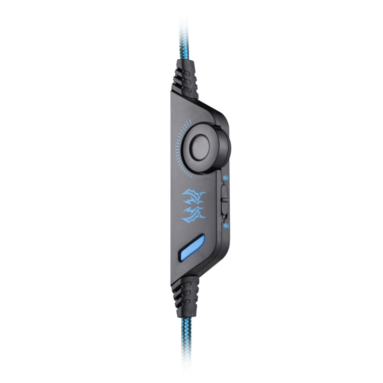 KOTION EACH G9000 3,5-mm-Game-Gaming-Kopfhörer-Headset mit Mikrofon-LED-Licht für Laptop/Tablet/Handys, Kabellänge: ca. 2,2 m, G9000