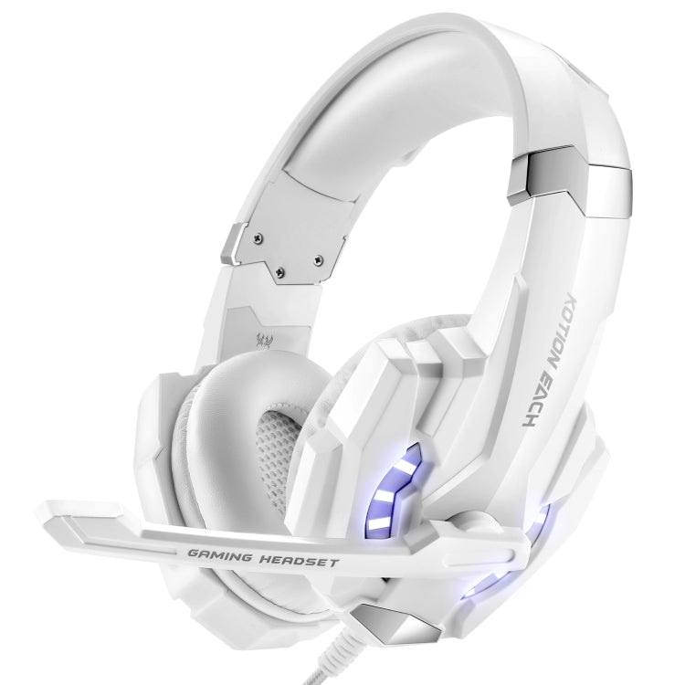 KOTION EACH G9000 3,5-mm-Game-Gaming-Kopfhörer-Headset mit Mikrofon-LED-Licht für Laptop/Tablet/Handys, Kabellänge: ca. 2,2 m, G9000