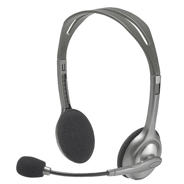 Logitech H110 Stereo-Headset mit zwei 3,5-mm-Audiosteckern, H110