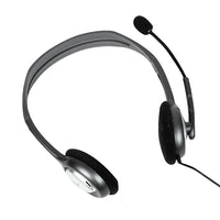 Logitech H110 Stereo-Headset mit zwei 3,5-mm-Audiosteckern, H110