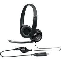 Logitech H390 USB-Kabel-Headset-Stereokopfhörer mit geräuschunterdrückendem Mikrofon