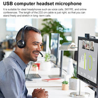 Logitech H390 USB-Kabel-Headset-Stereokopfhörer mit geräuschunterdrückendem Mikrofon