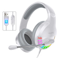 YINDIAO Q2 Head-Mounted Wired Gaming Headset mit Mikrofon, Version: Single USB Sound Card, Q2 Single USB Sound Card(Black), Q2 Single USB Sound Card(White)