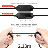 YINDIAO Q2 Head-Mounted Wired Gaming Headset mit Mikrofon, Version: Single USB Sound Card, Q2 Single USB Sound Card(Black), Q2 Single USB Sound Card(White)