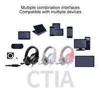 YINDIAO Q2 Head-Mounted Wired Gaming Headset mit Mikrofon, Version: Single USB Sound Card, Q2 Single USB Sound Card(Black), Q2 Single USB Sound Card(White)