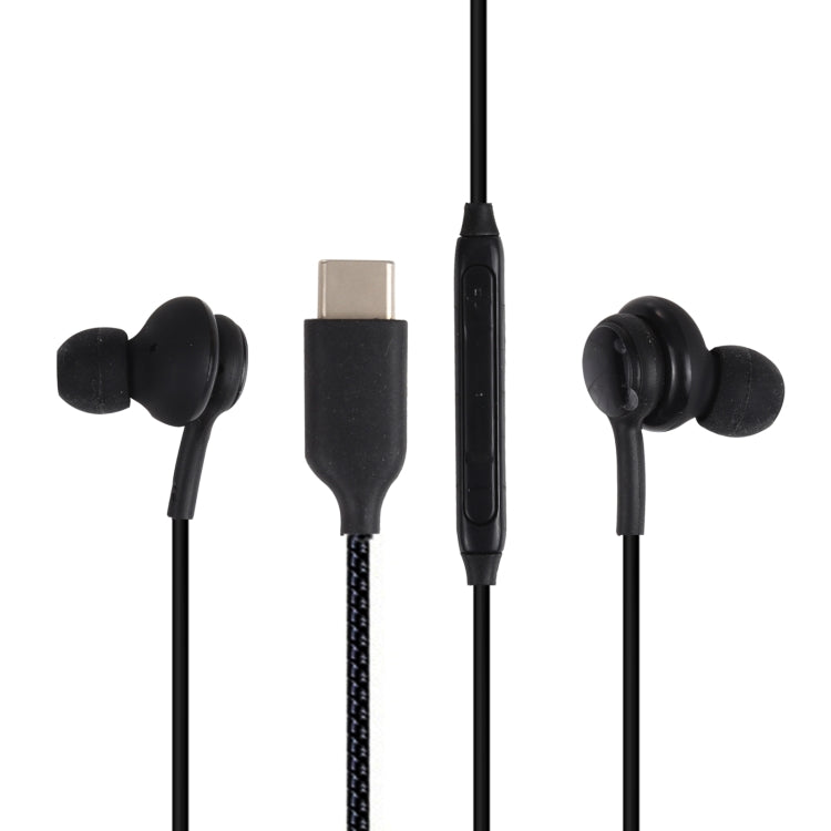 In-Ear-Ohrhörer mit USB-C-/Typ-C-Schnittstelle, gewebt, drahtgesteuert, für Samsung-Telefone, Kabellänge: 1,1 m