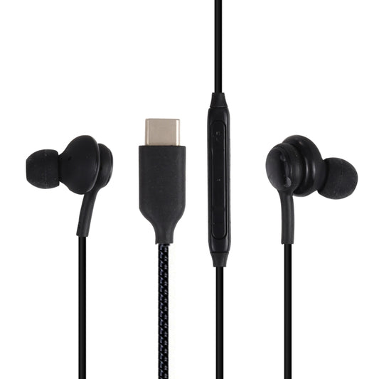 In-Ear-Ohrhörer mit USB-C-/Typ-C-Schnittstelle, gewebt, drahtgesteuert, für Samsung-Telefone, Kabellänge: 1,1 m