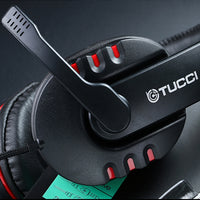TUCCI X6 Super Bass Stereo PC-Gaming-Headset mit Mikrofon, X6