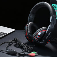 TUCCI X6 Super Bass Stereo PC-Gaming-Headset mit Mikrofon, X6