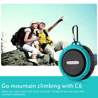 C6 Wasserdichter Bluetooth-Außenlautsprecher mit Saugnapf, unterstützt Freisprechen