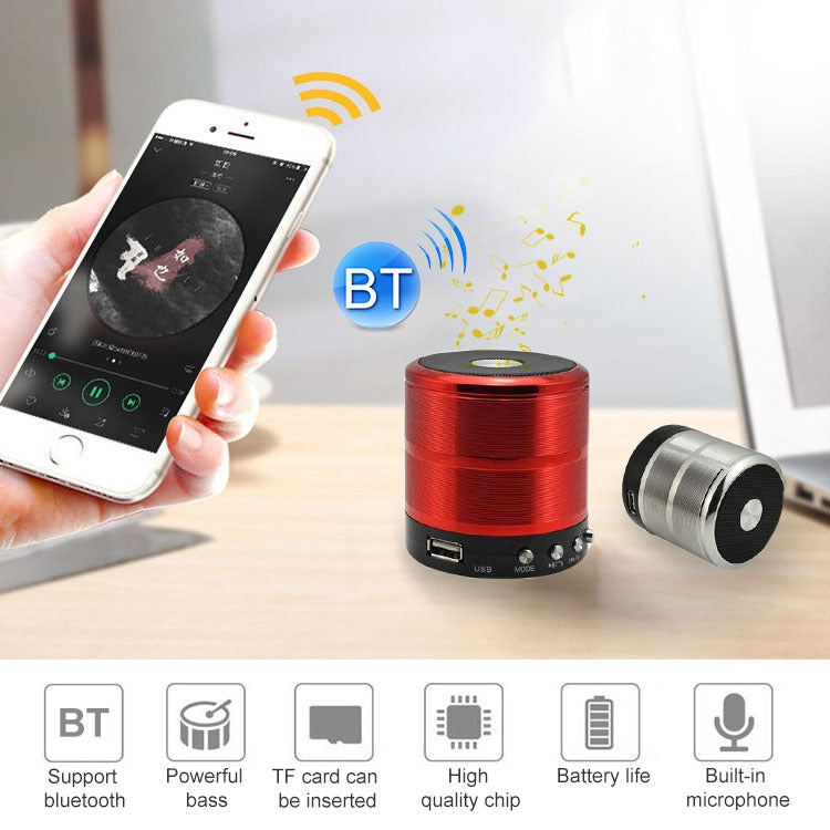 S28 Mobiler tragbarer Bluetooth-Stereo-Lautsprecher aus Metall mit Freisprechfunktion, S28